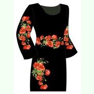 Чёрное женское платье ПлКт-009Ч