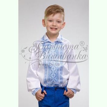 Атласна біла дитяча вишиванка СД-005Б