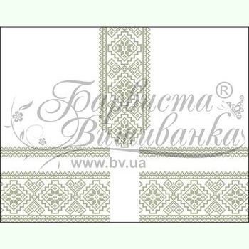 БД031кБ. Атласна біла дитяча вишиванка