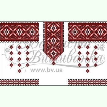 Атласна біла дитяча вишиванка БД-038Б