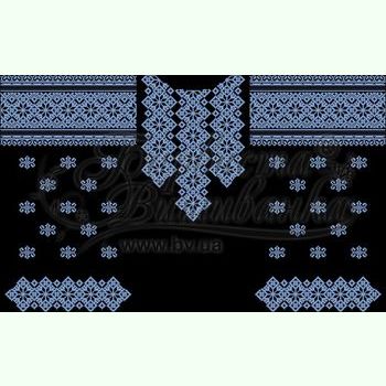 Атласна чорна жіноча вишиванка БЖ-065Ч