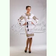 Шовкова біла жіноча сукня ПЛш-033Б