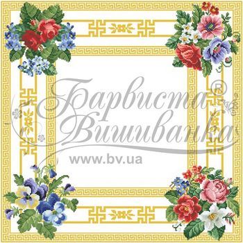 Безконечник ТР039аБ5858. Заготовка для вишивання білої скатертини