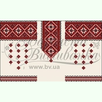 Домоткана бежева дитяча вишиванка БДд-038М