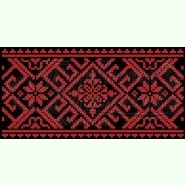 Пошитий чорний атласний клатч для вишивання бісером КЛ-113Ч
