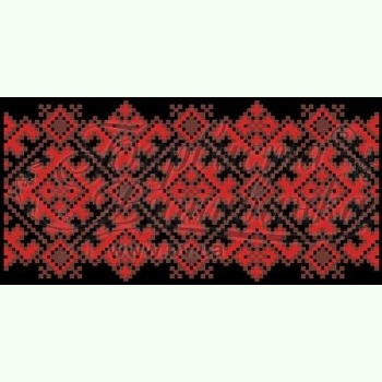 Пошитий чорний атласний клатч для вишивання бісером КЛ-104Ч