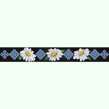 ПС088лЧ. Лляний чорний жіночий пояс