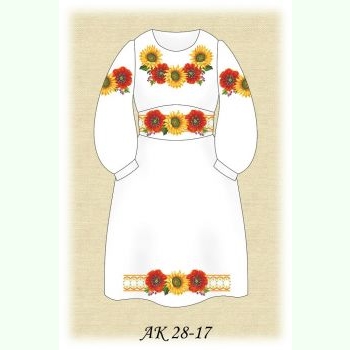 Сонячне Літо АК 28-17 Л. Заготовка дитячої сукні кольору льону