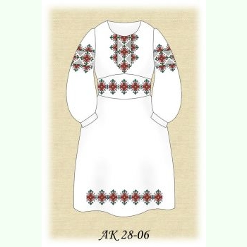 Ажурненька АК 28-06 Л. Заготовка дитячої сукні кольору льону