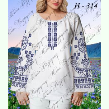 Н-314. Заготовка до жіночої вишиванки
