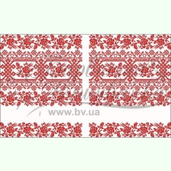 ТР139дн5099. Заготовка весільного рушника на білому домотканому полотні