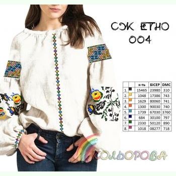 СЖ-ЕТНО-004. Заготовка до жіночої вишиванки
