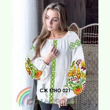 СЖ-ЕТНО-021. Заготовка до жіночої вишиванки