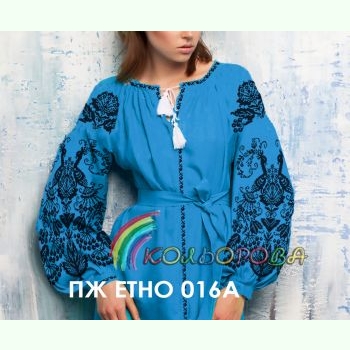 ПЖ-ЕТНО-016A. Заготовка до жіночої сукні