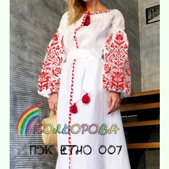 ПЖ-ЕТНО-007. Заготовка до жіночої сукні