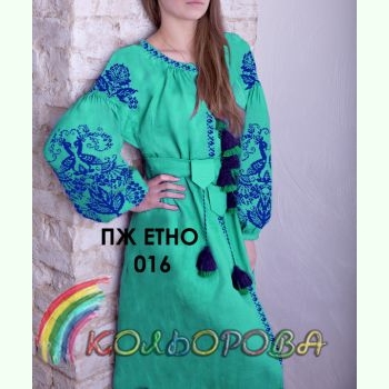 ПЖ-ЕТНО-016. Заготовка до жіночої сукні