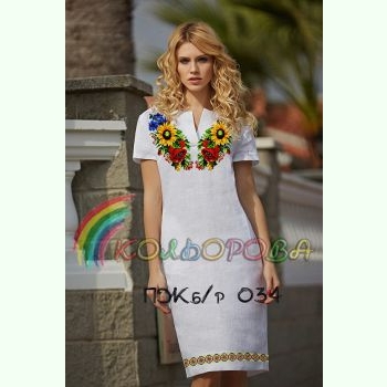 ПЖбр-034. Заготовка до жіночої сукні без рукавів