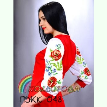 ПЖК-048. Заготовка до жіночої комбінованої сукні