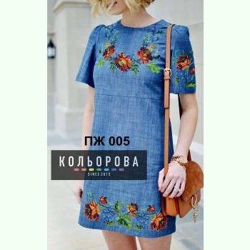 ПЖ-005. Заготовка до жіночої сукні з рукавами