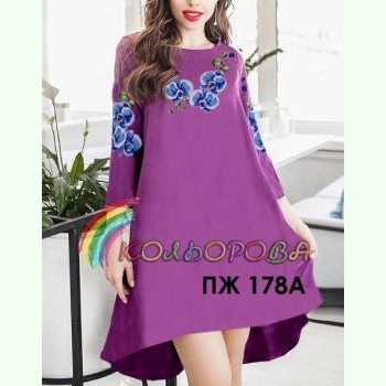 ПЖ-178A. Заготовка до жіночої сукні з рукавами