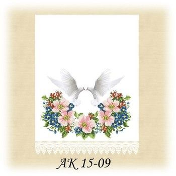 Заготовка к свадебному рушнику АК 15-09