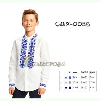 СДХ-005Б. Заготовка до вишиванки для хлопчика