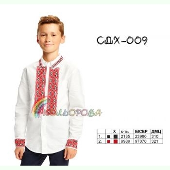 СДХ-009. Заготовка до вишиванки для хлопчика