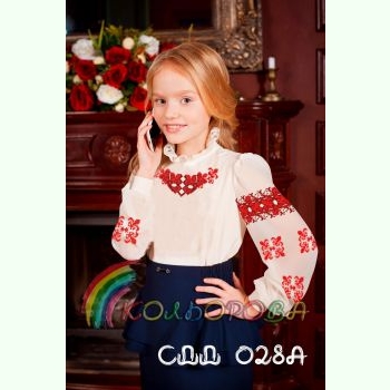 СДД-028A. Заготовка до вишиванки для дівчинки
