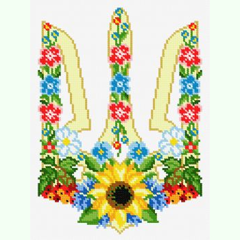 Тризуб і квіти N-1836