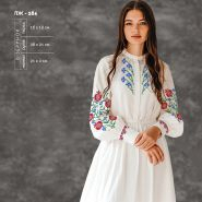 ПЖ-284. Заготовка до жіночої сукні з рукавами