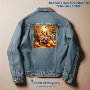 Віз з гарбузами ТН-1088. Термоналіпка для вишивки