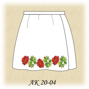 Червоні Маки АК 20-04. Заготовка дитячої спідниці