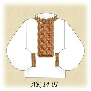 Заготовка чоловічої вишиванки АК 14-01