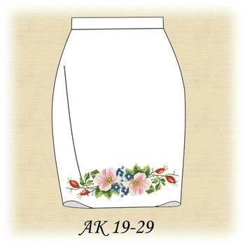 Рожева Шипшина АК 19-29. Заготовка жіночої спідниці