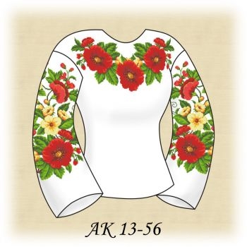 Розквітла АК 13-56. Заготовка жіночої вишиванки