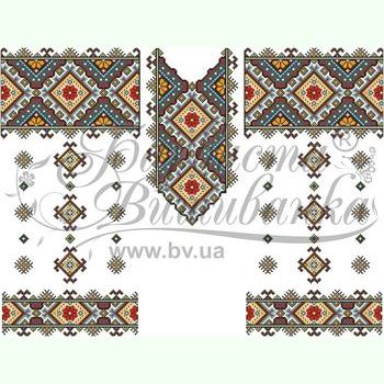 Домоткана біла жіноча вишиванка БЖд-059Б
