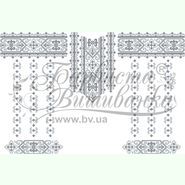 Домоткана біла жіноча вишиванка БЖд-083Б