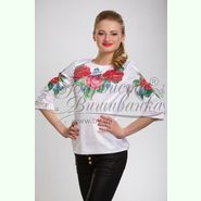 Атласна біла жіноча вишиванка БЖ-007Б