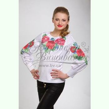 Атласна біла жіноча вишиванка БЖ-008Б