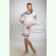 Атласна біла жіноча сукня ПЛ-004Б