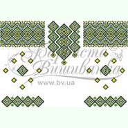 Лляна біла жіноча вишиванка БЖл-073Б